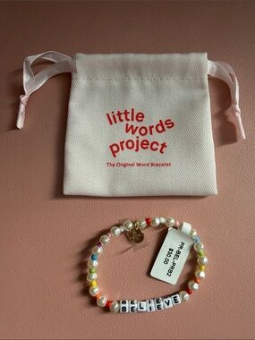 Little Words Project Bracelet - BELIEVE (NWT)